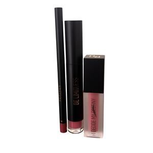 Realher Matte Liquid Lipstick + Gloss + Liner Set – Cruelty‑Free – New in Box
